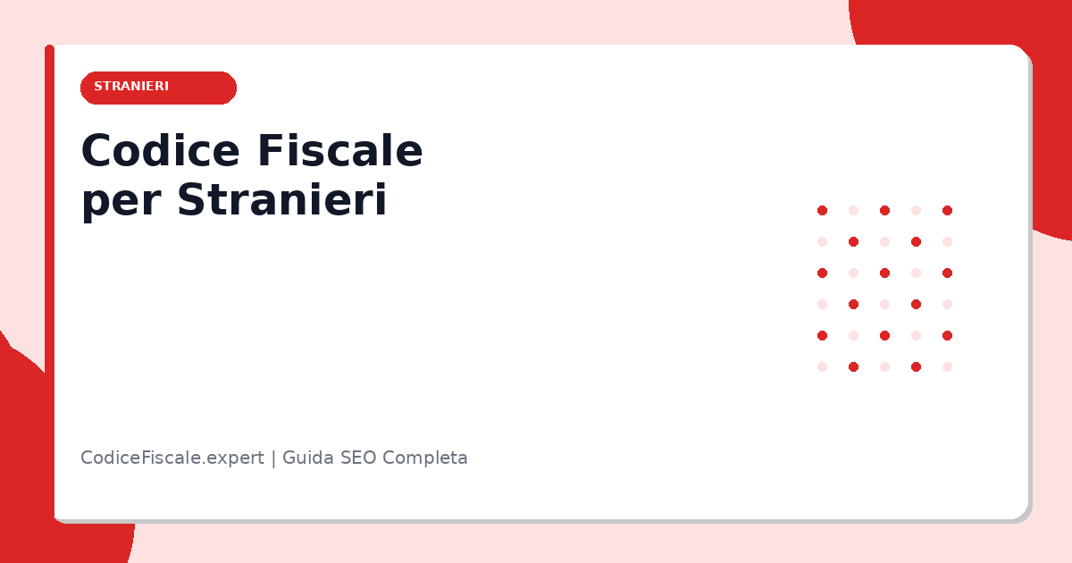 Guide to calculating the Italian Tax Code